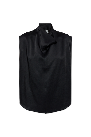 Top with stand-up collar