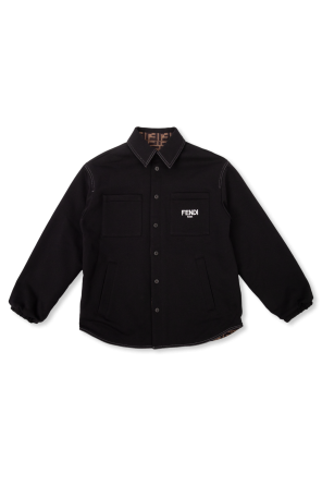 Reversible jacket with logo